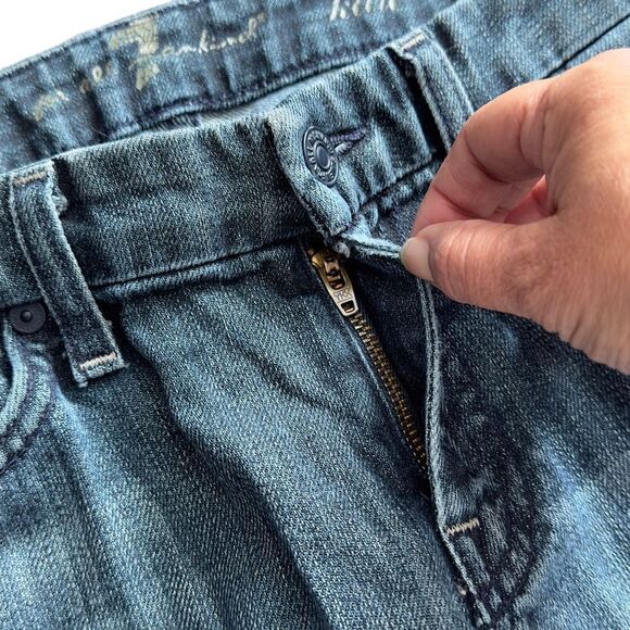 7 For All Mankind Hale Straight Cut Jeans Size 27 - Picture 7 of 15